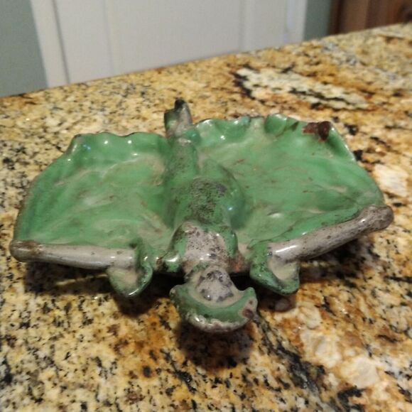 Early ANTIQUE Art Deco FIGURAL ASHTRAY BALLERINA, LADY DANCER ash tray - Picture 3 of 12